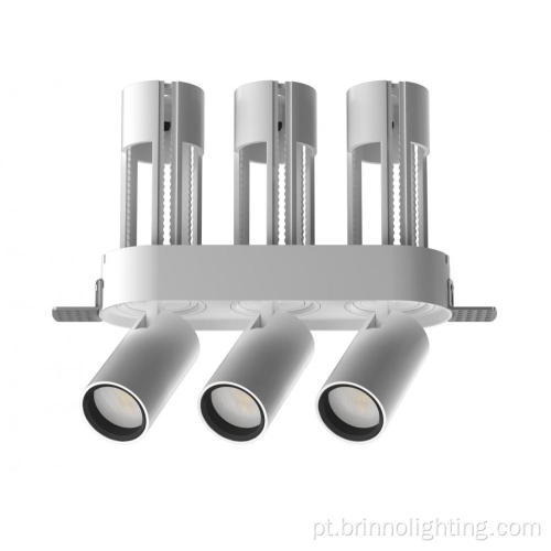 3*6W LED Triple Head Stretch Ajusta Spot Light